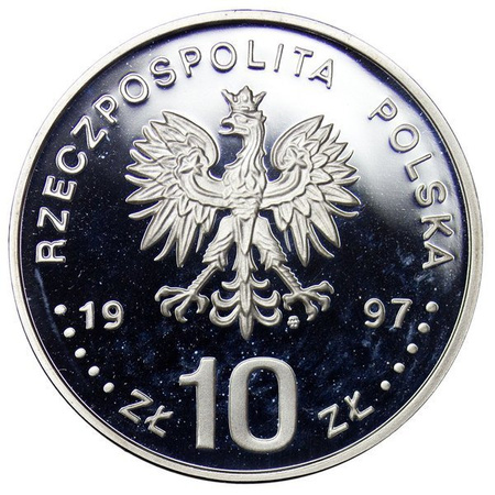 Polska 10 Złotych 1997 - Stefan Batory, półpostac