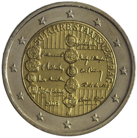 Austria 2 Euro 2005 -  50 lat Austriackiego Traktatu Państwowego