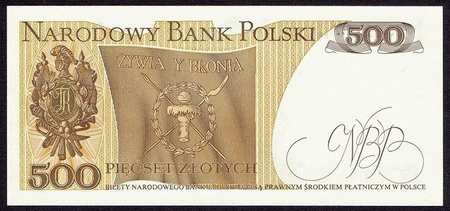 Polska PRL 500 Złotych 1982 - Tadeusz Kościuszko, seria CU