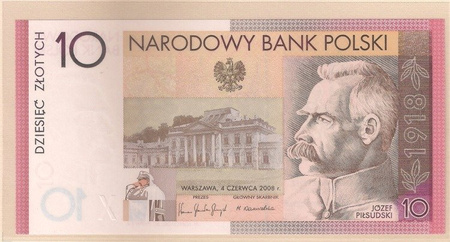 Polska 10 Złotych 2008 - 90. Rocznica Odzyskania przez Polskę Niepodległosci