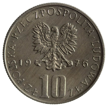 Polska PRL 10 Złotych 1976 - Bolesław Prus