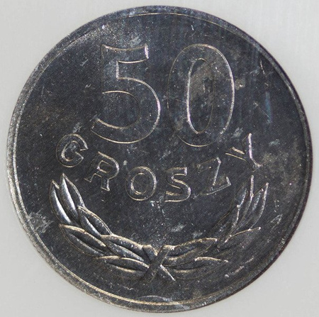 Polska 50 Groszy 1970 rok - NGC MS 63
