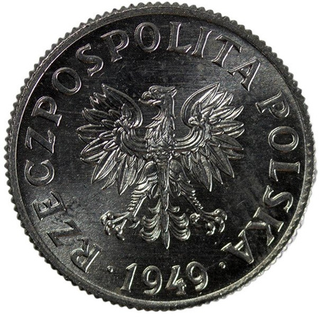 Polska PRL 2 Grosze 1949 b.z. - Stan 1