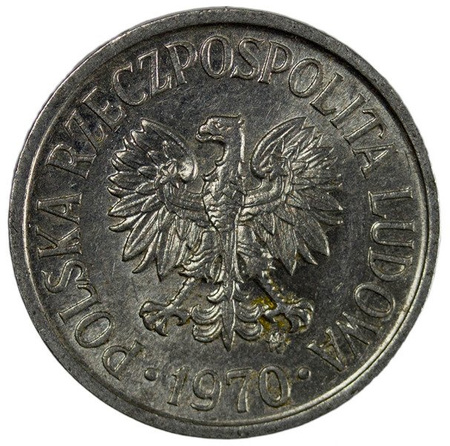 Polska PRL 5 Groszy 1970 - Stan 1