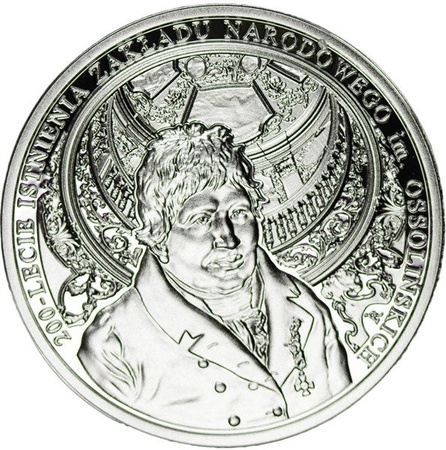 Polska 10 Złotych 2017 - 200-lecie istnienia Zakładu narodowego im. Ossolińskich