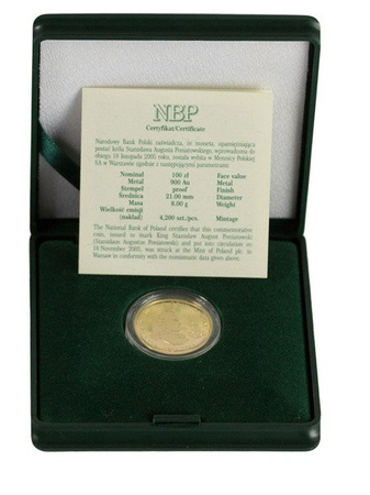 Polska 100 złotych 2005 - Stanisław August Poniatowski