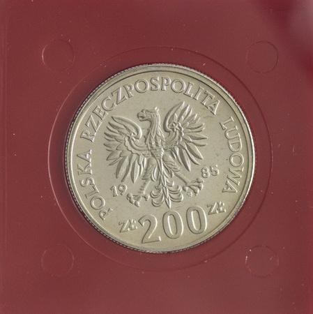 Polska 200 Złotych 1985 - Pomnik - Szpital Centrum Zdrowia Matki Polki, Próba