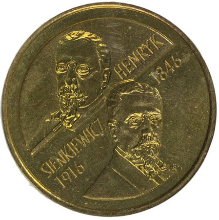 Polska 2 Złote 1996 - Henryk Sienkiewicz - NGC MS 63