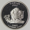 USA 25 Centów 2005 - Kansas, Quarter - NGC PF69 Ultra Cameo