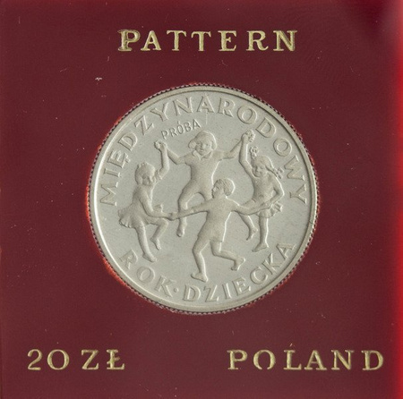 Polska 20 Złotych 1979 - Międzynarodowo Rok Dziecka, Próba