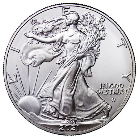 USA 1 Dolar 2021 - American Silver Eagle, nowy typ