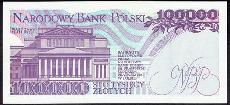 Polska PRL 100 000 Złotych 1993 - Stanisław Moniuszko