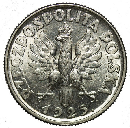 Polska 1 Złoty 1925 - Żniwiarka
