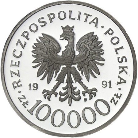 Polska 100 000 Złotych 1991 - Żołnierz Polski na Frontach II Wojny Światowej - Bitwa o Anglię 1940