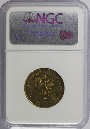 Polska 2 Złote 1996 - Henryk Sienkiewicz - NGC MS 63