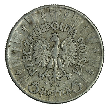 Polska 5 Złotych 1935 - Józef Piłsudski