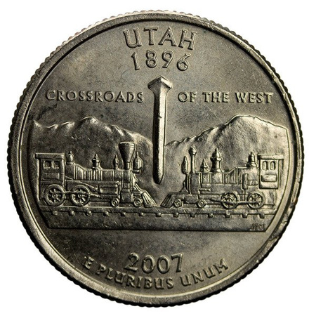 USA 25 Centów 2007 - Utah, Quarter