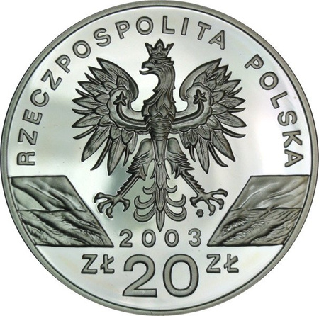 Polska 20 Złotych 2003 - Węgorz europejski - Anguilla anguilla
