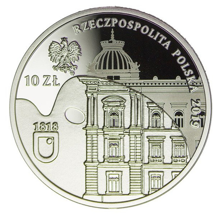 Polska 10 Złotych 2019 - 200-lecie Akademii Sztuk Pięknych im. Jana Matejki w Krakowie