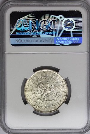 Polska 5 Złotych 1936 - Józef Piłsudski, MS 64