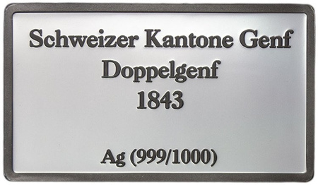 Podwójna Genewa - Znaczki Świata - Srebro