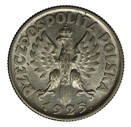 Polska 1 Złoty 1925 - Żniwiarka