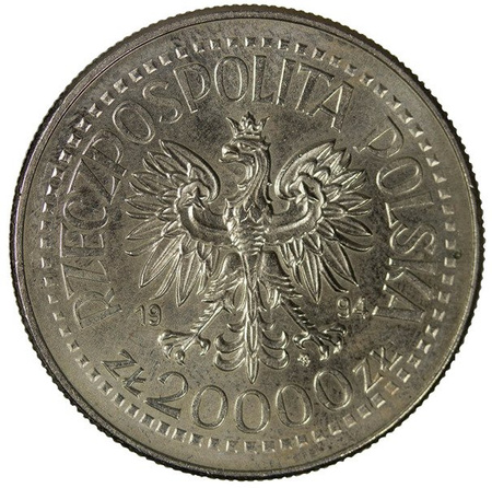 Polska 20 000 Złotych 1994 - Otwarcie Nowego Gmachu Mennicy Państwowej