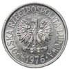 Polska PRL 20 Groszy 1976 - Wysoka data