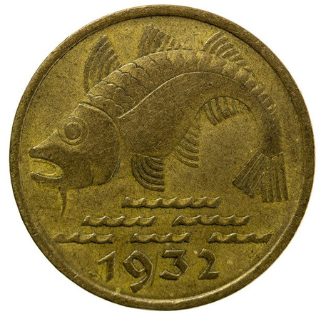 Wolne Miasto Gdańsk 10 Fenigów 1932