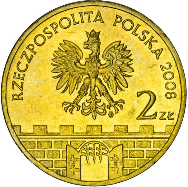 2 Zł Piotrków Trybunalski 2008 Polska 2 Złote 2008 - Miasta Historyczne - Piotrków Trybunalski