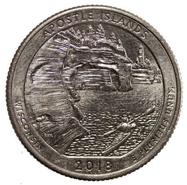USA 25 Centów 2018 Apostle Islands, Quarter \ Ameryka Północna