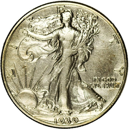 USA 1/2 Dolara 1939 - Walking Liberty