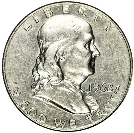 USA 1/2 Dolara 1962 D - Benjamin Franklin