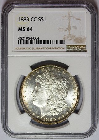 USA 1 Dolar 1883 CC - Morgan Dollar - NGC MS64