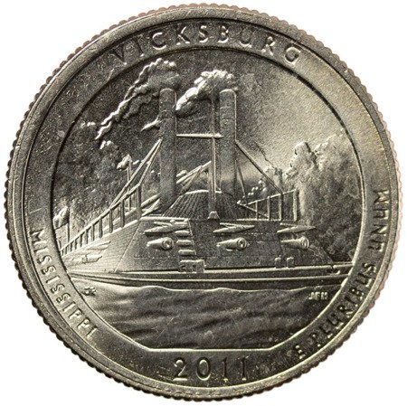USA 25 Centów 2011 - Vicksburg, Quarter